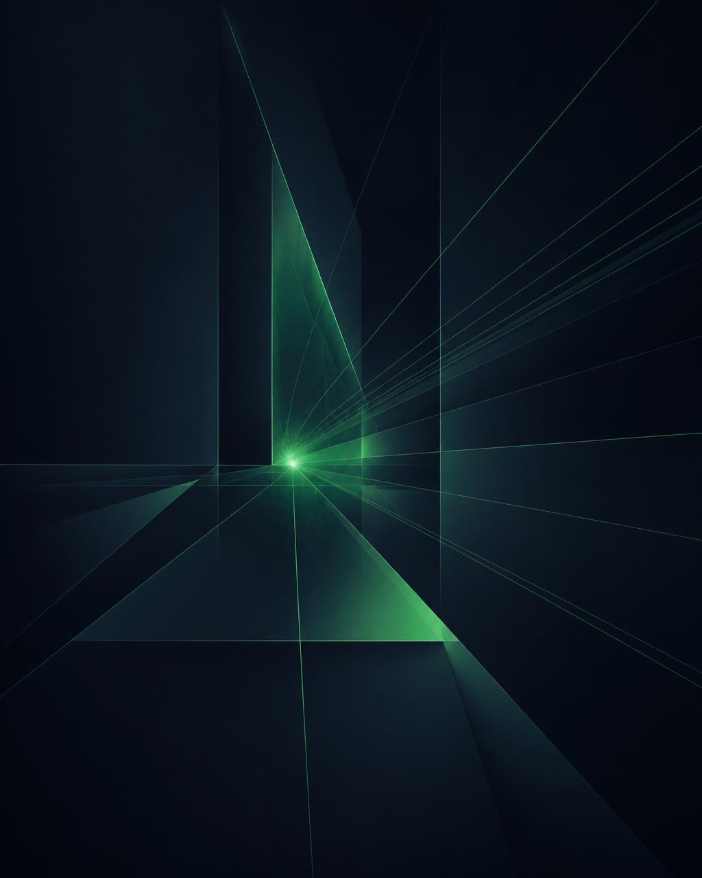 Abstract emerald and navy artwork representing the vision behind SBU Holdings, founded and owned by Sbusiso M